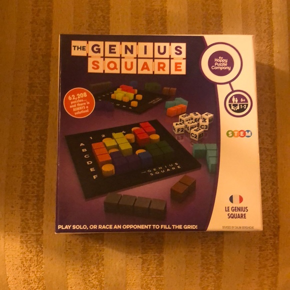 The Happy Puzzle Company The Genius Square Game Puzzle Box - Picture 1 of 4